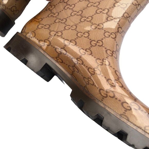 Authentic Gucci Monogram Rain Boots Size 9 - Picture 6 of 16